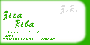 zita riba business card